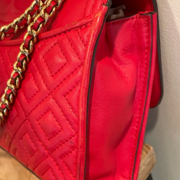 Tory Burch quilted crossbody red bag/shoulder bag/satchel - Picture 8 of 15